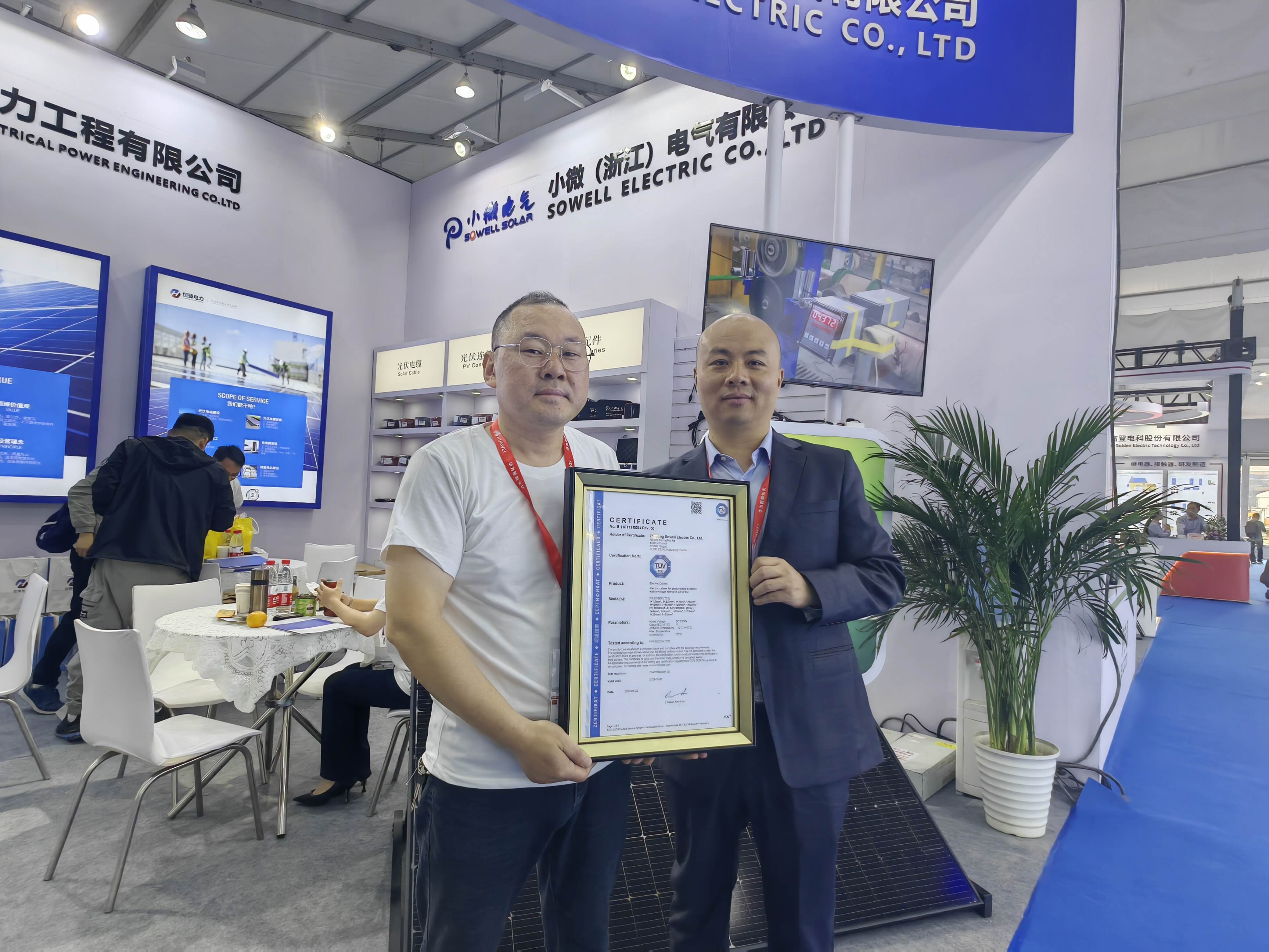 TÜV Issues World’s First 2000V Photovoltaic Cable Certification to SOWELL SOLAR