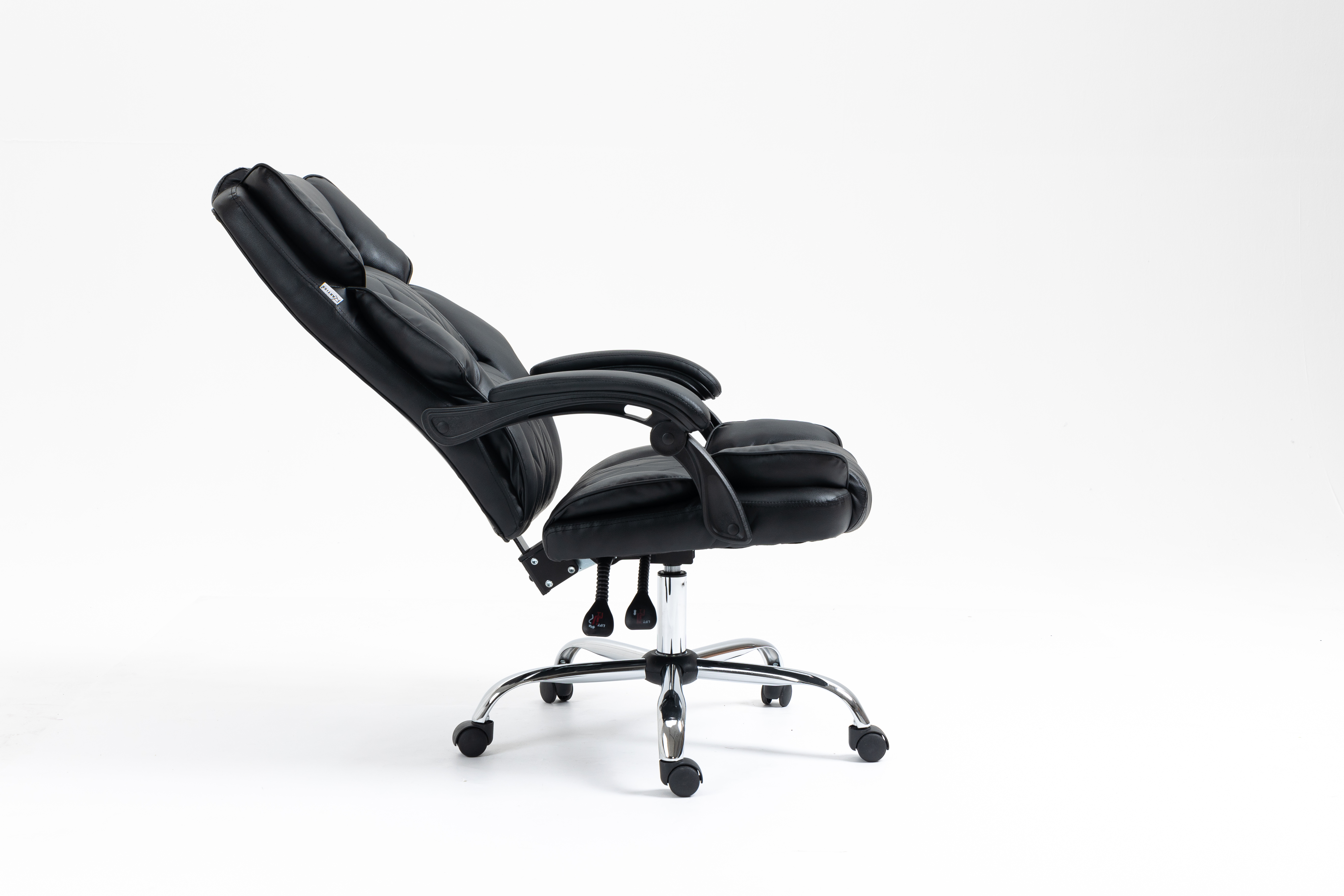 Executive Reclining Office Chair with Ergonomic High Back and Footrest