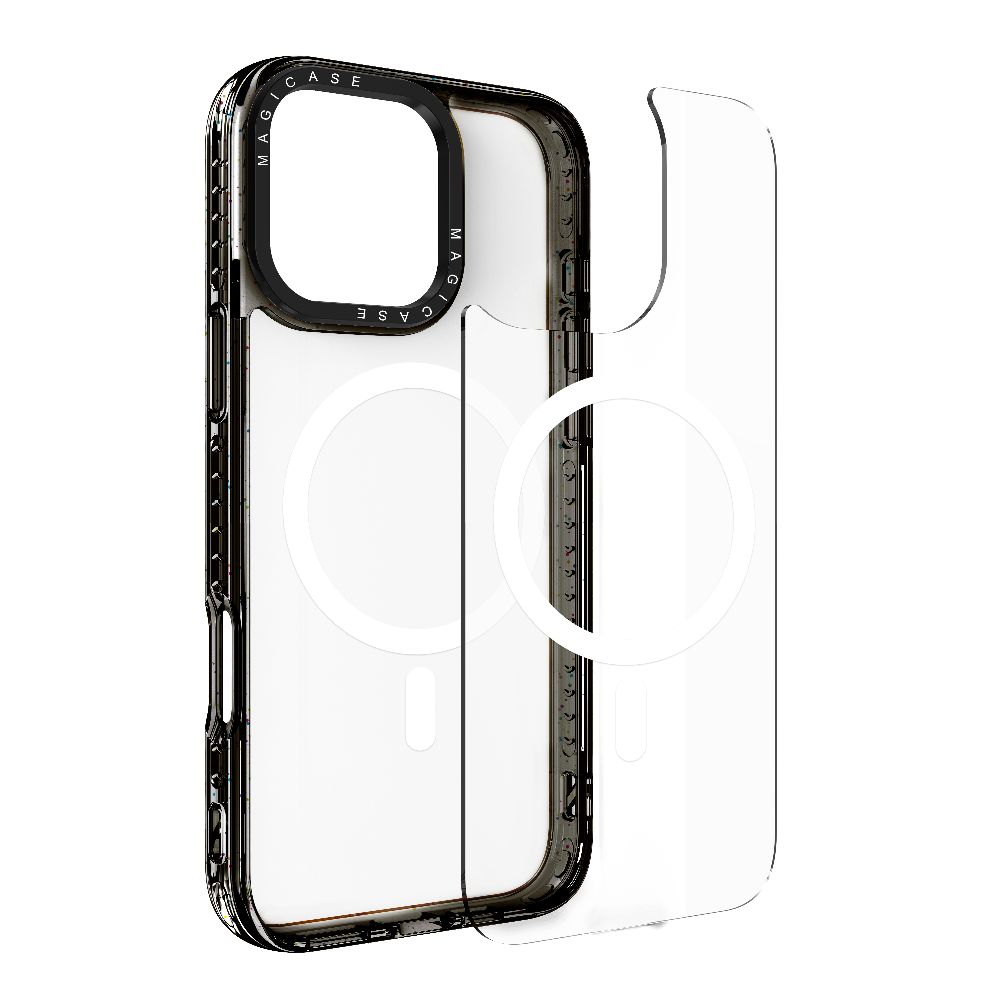 Custom Uv Printing Phone Case with Detachable Phone 2.8mm PC Cover 2.0mmTPU edge DIY Magnetic Phone Case For iphone 17