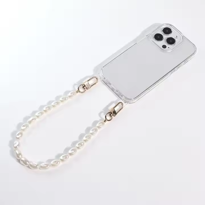 Pearl Beads Chain Custom Wholesale Phone Body Beaded Crossbody Bead Bag Strap
