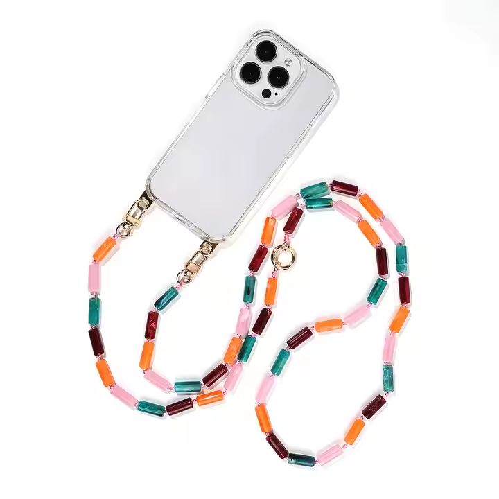 Custom Fashion Beaded Bracelets Crossbody phone strapas Fashion Pendants & Charms