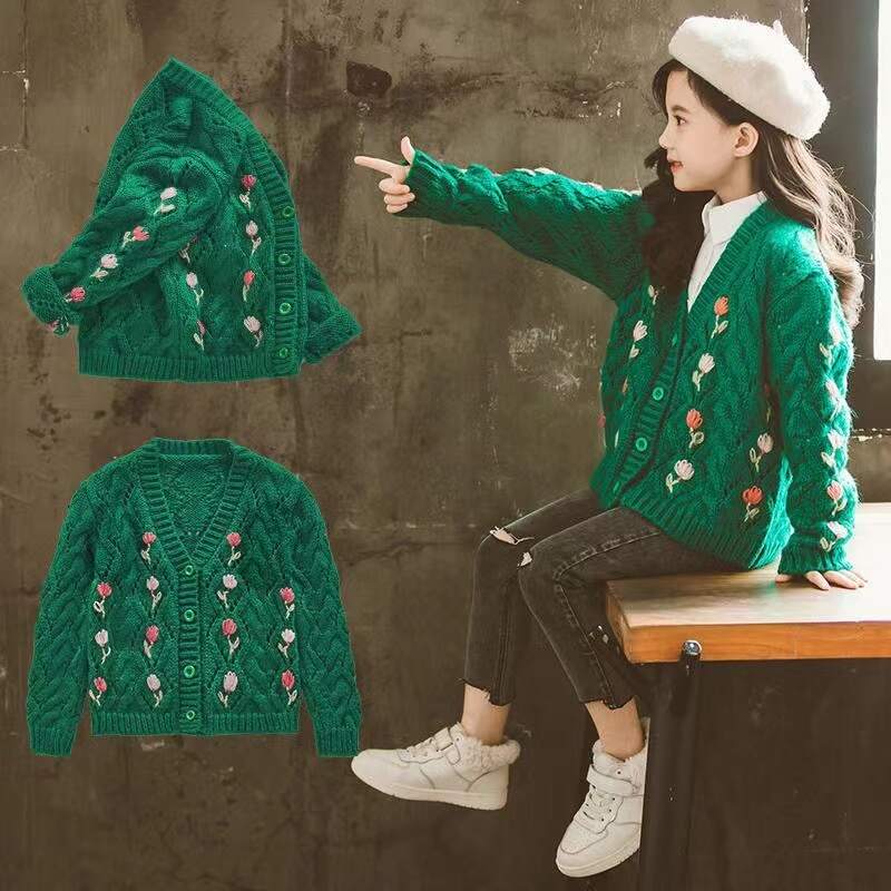 kids long sleeve tops girl knitwear cardigan wholesaler, animal cartoon jacquard knitted china, animal cartoon jacquard knitted  bulk, animal cartoon jacquard knitted sourcing, children autumn winter spring sweater customize