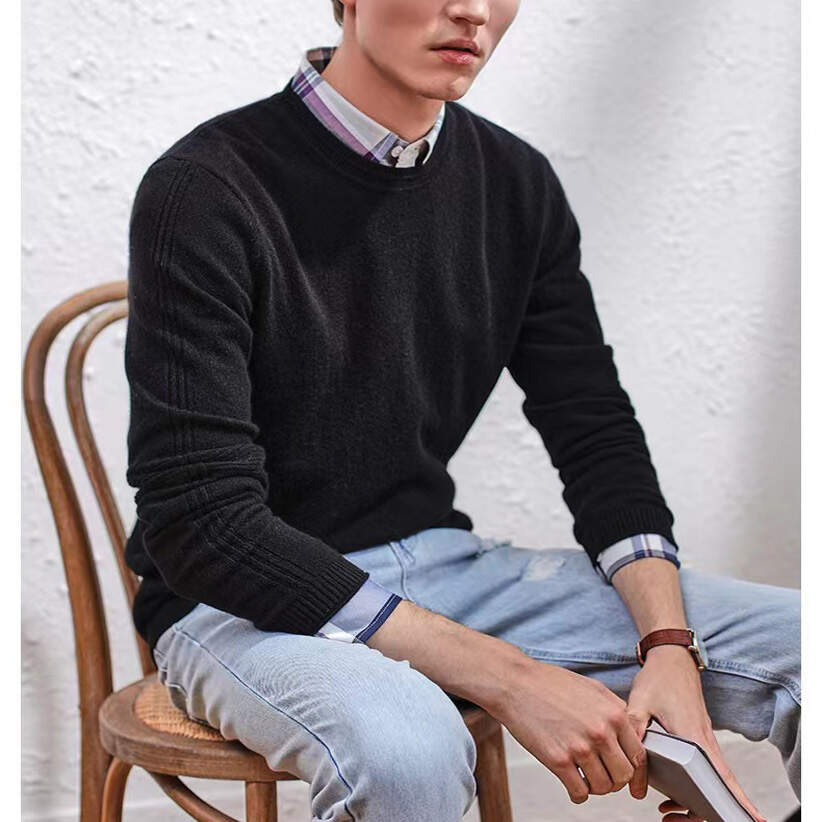 men  leisure crew neck knitted sweater manufacturer, men  leisure crew neck knitted sweater factory, long sleeves business knitted sweater distributor, long sleeves business knitted sweater company, long sleeves business knitted sweater exporter