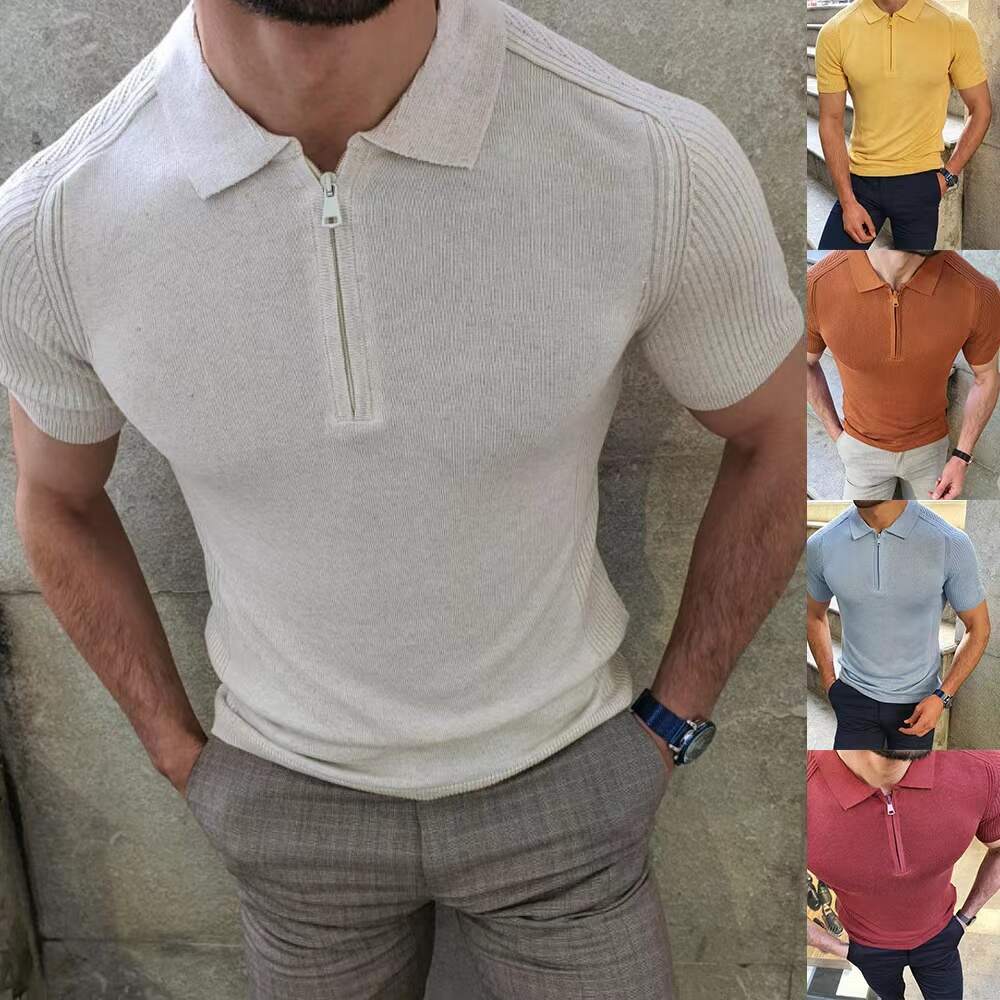 Men Summer Spring Cardigan Sweater, Buttons Up Thin Knitwear, Solid Color Cotton Breathable Knitted, Short Sleeves Cardigan Sweater, Men Pullover Sleeveless Sweater