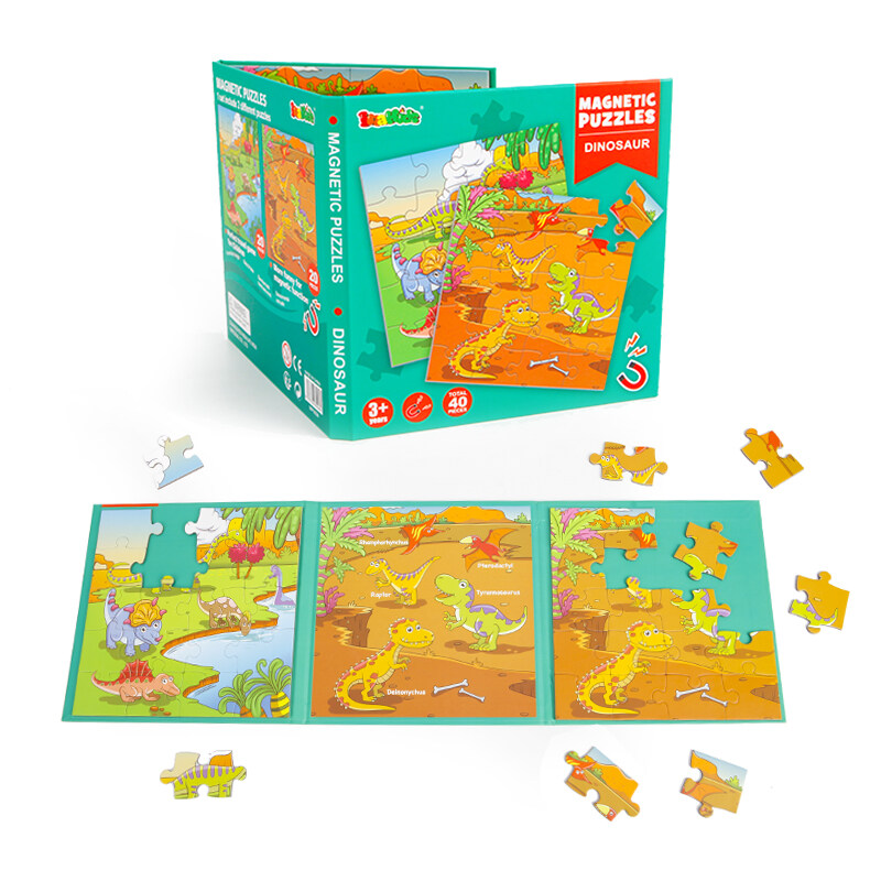Hot selling Wholesale--Educational and learning magnetic toys educational Jigsaw Puzzle 40pcs interactive educational toys
