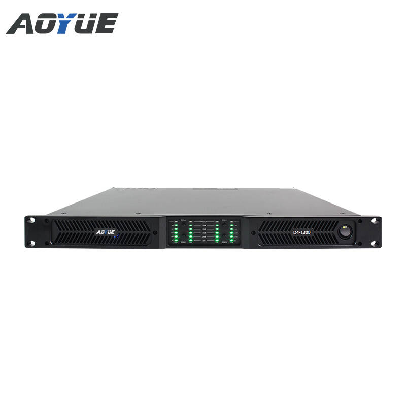 4 Channel 1300W Digital Class D 1U Touring Amplifier