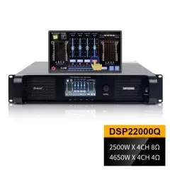 DSP22000Q 4 Channel 5000W High Power Amplifier for Bass Speaker