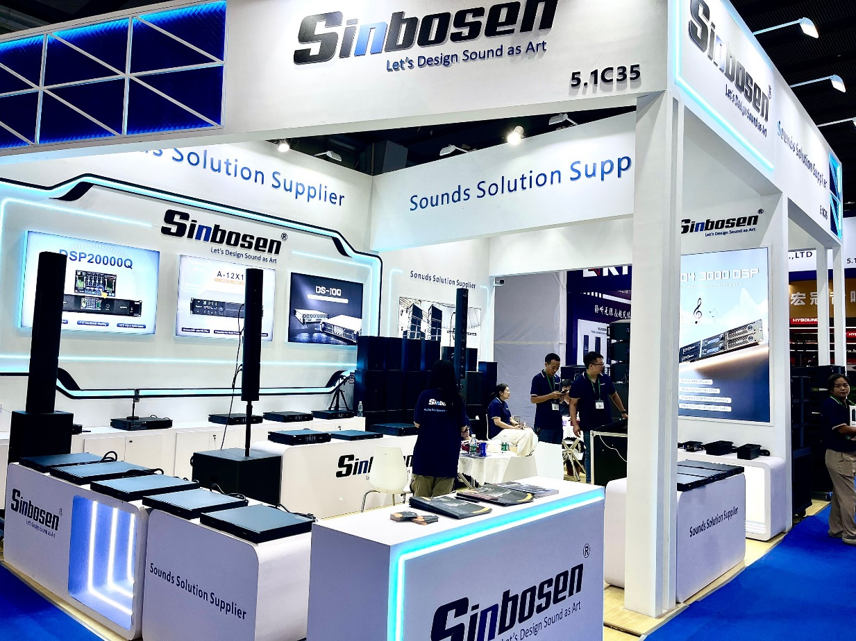 Sinbosen's professional sound quality is shared with the world