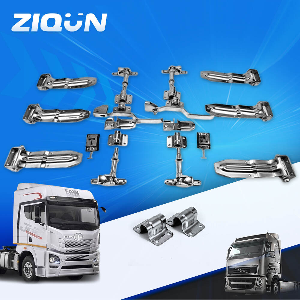 Cab System Parts Stainless Steel Door Latch Hinge Truck Trailer Door Lock Kit