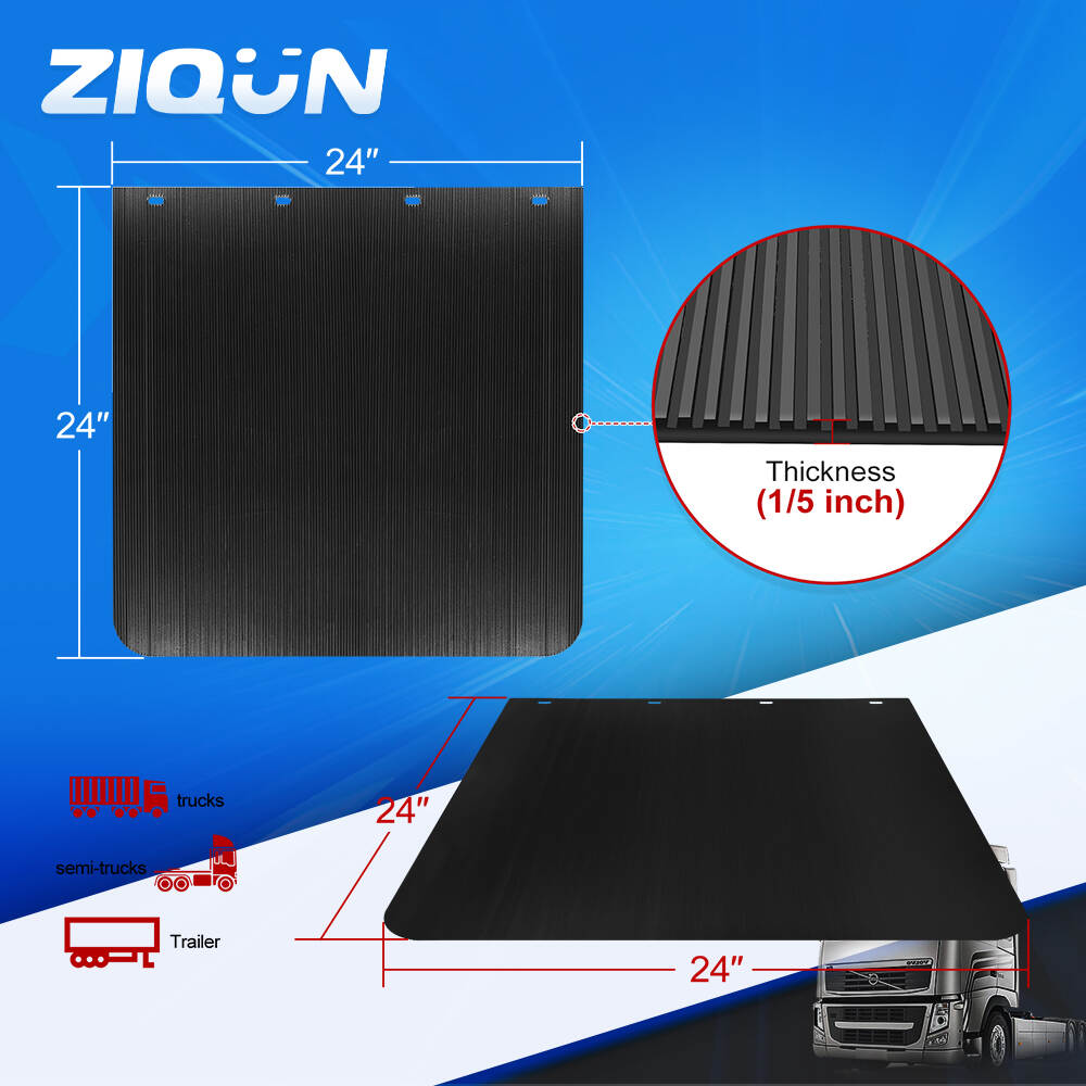 24"x24" Truck Trailer Anti- Spray Mud Guard Mudflaps