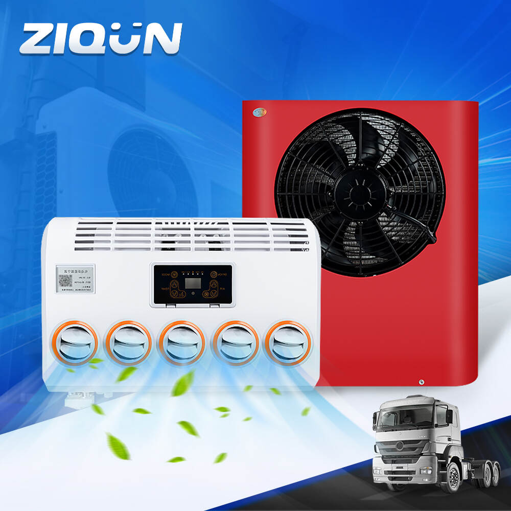 Vertical Air Conditioner 12V 24V Split Air Conditioner for RV Truck Forklift Crane Construction Vehicle