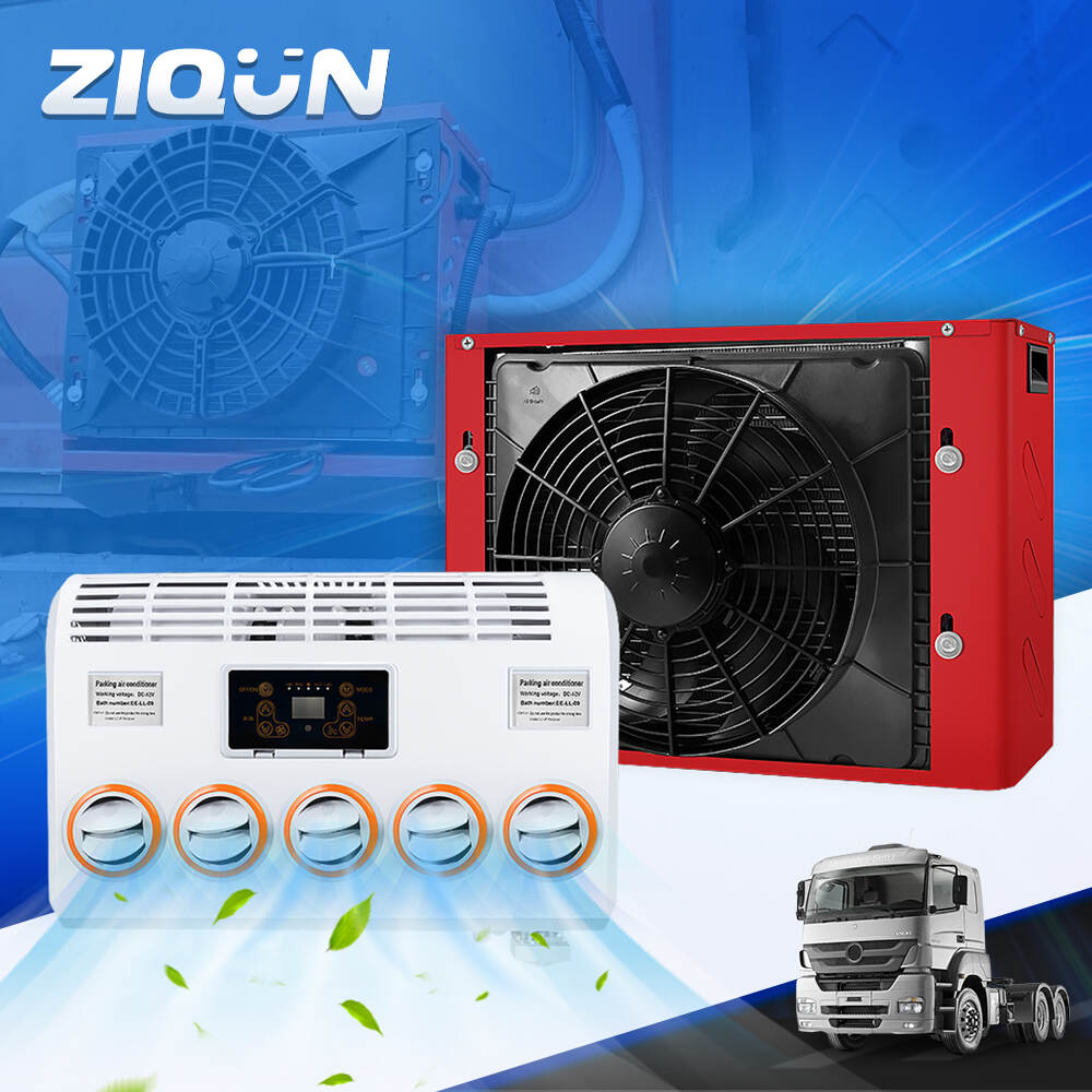 Fast Cooling 12V 24V Split Air Conditioner for RV Truck Forklift Crane Construction Vehicle