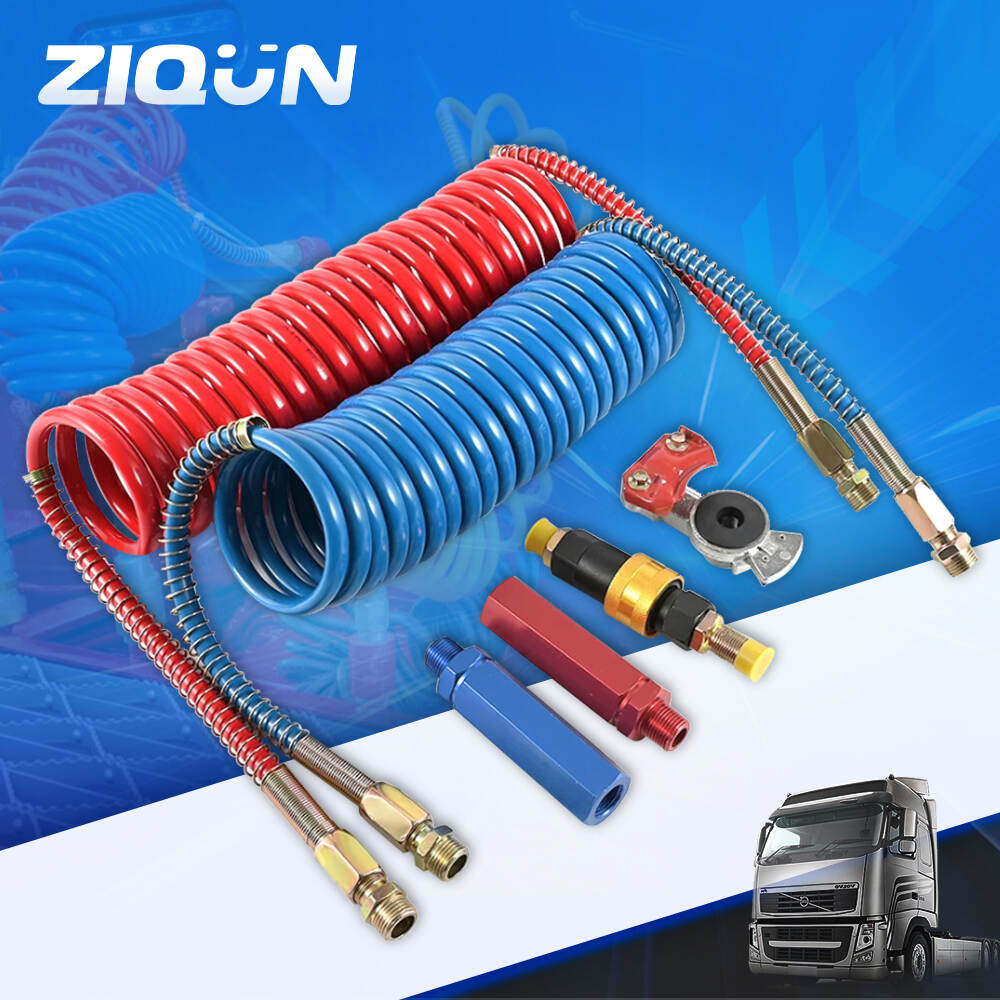 Trailer Parts Air Spiral Hose High Explosive Explosion-Proof Trailer Air Pipe