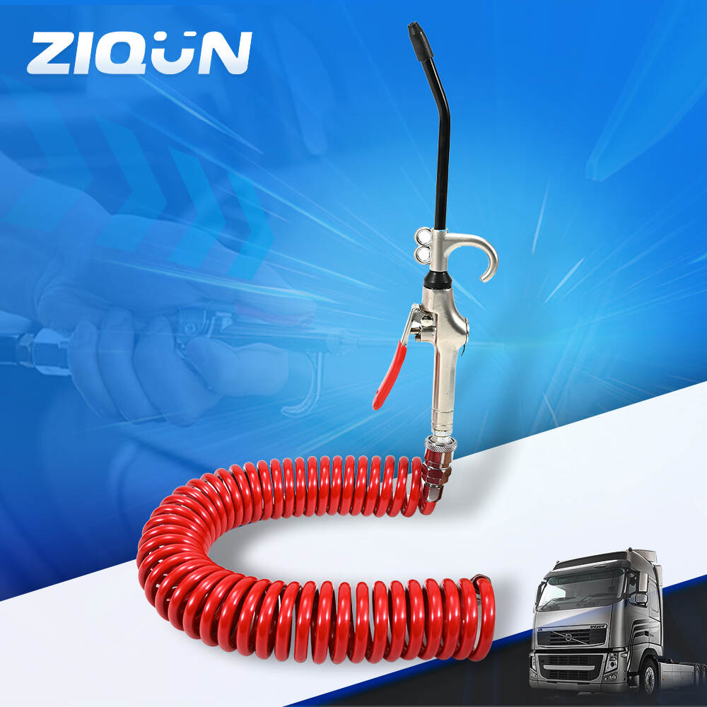 Long Nozzle Air Blow Gun Red Pneumatic Air Duster Gun Kit for Cleaning and Removing Dust