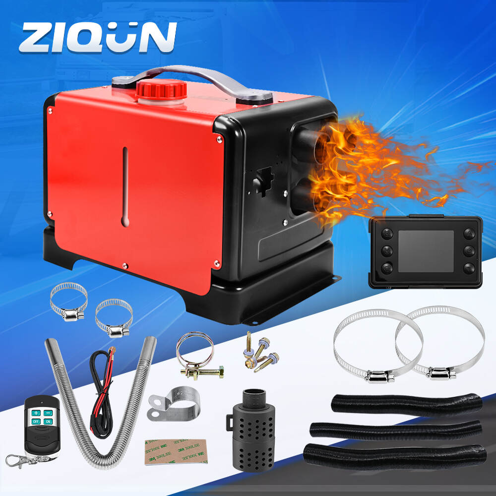 Red 12V 24V 2KW 5KW 8KW 10KW Parking Diesel Heater for Truck RV Camper Van Caravan Excavating Machinery