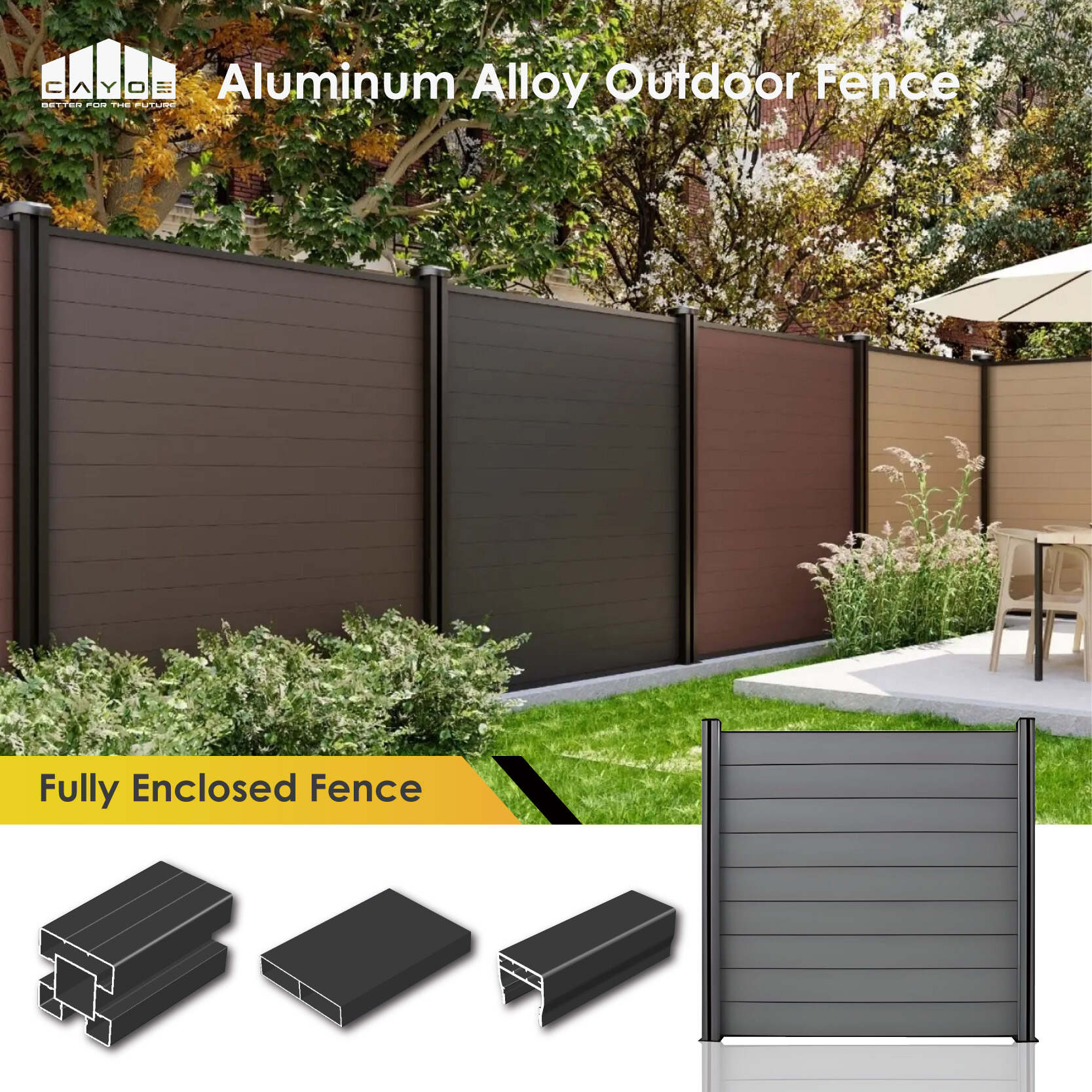 Fully Enclosed Aluminum Fence