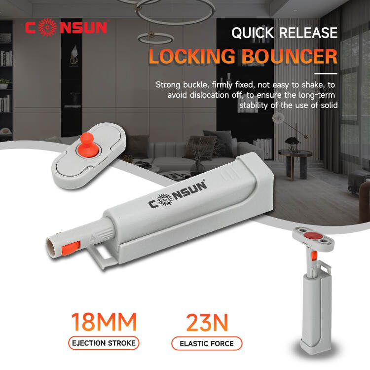 Quick-release locking bouncer