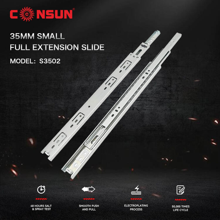 35mm small full extension slide