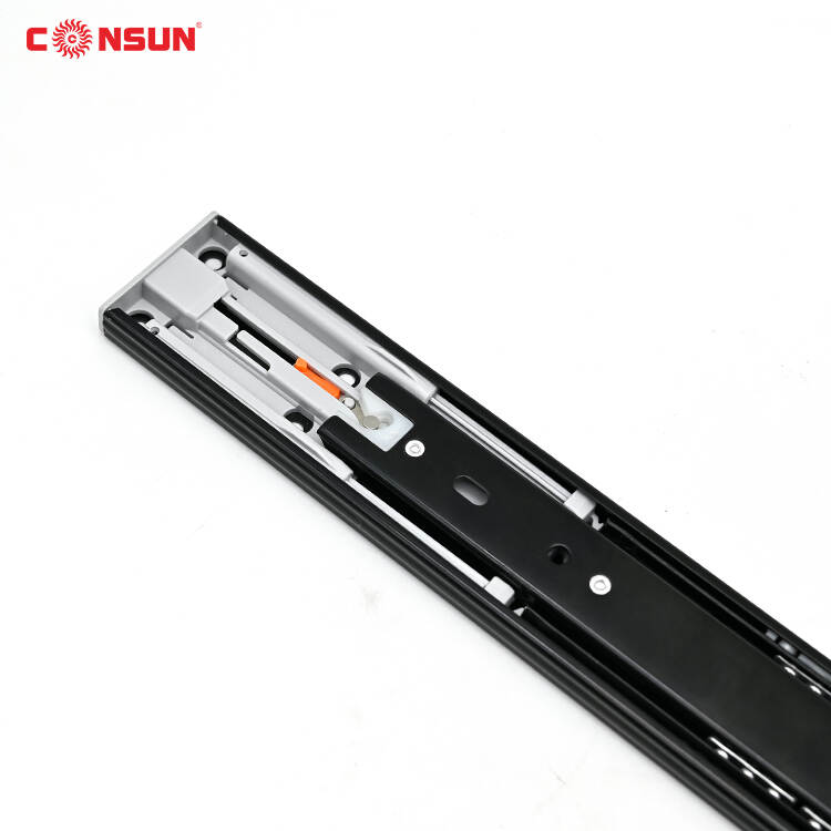 3-fold ball bearing rebound buffer slide