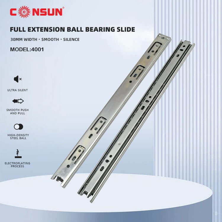 Full extension ball bearing slide