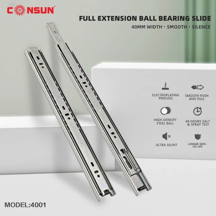 Full-extension ball bearing slide