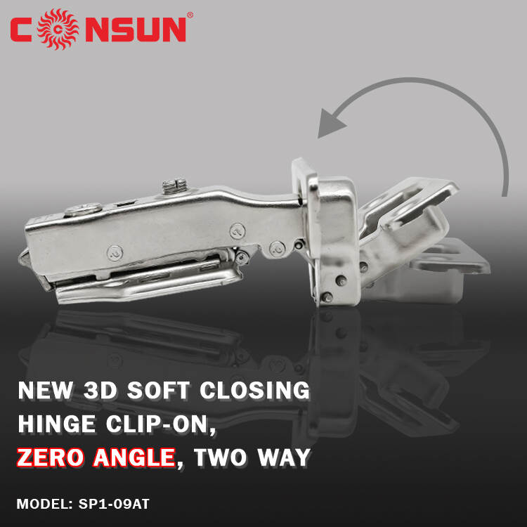 New 3d soft closing hinge
