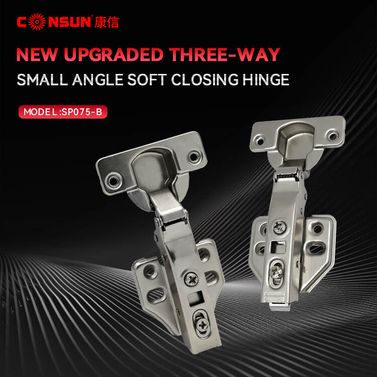 New Upgraded Three-way  Small Angle Soft Closing Hinge