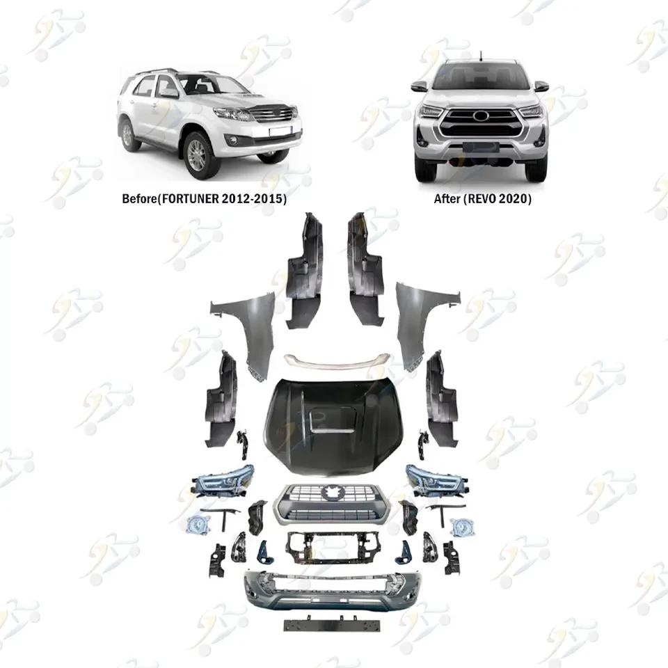 Auto Spare Parts Body kits For Toyota  Fortuner (2012-2015) To Revo (2020)