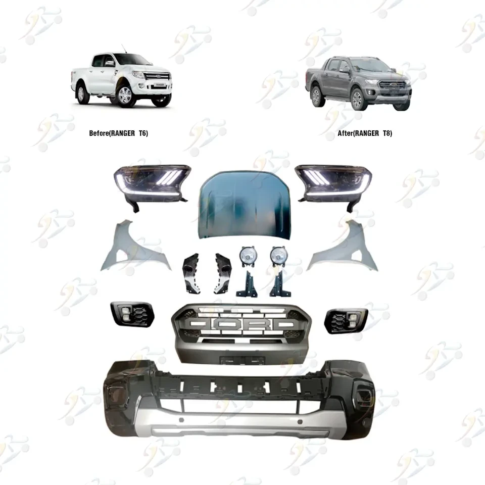 Car Spare Parts Body Kit For Ford Ranger T6 Upgrade To T8