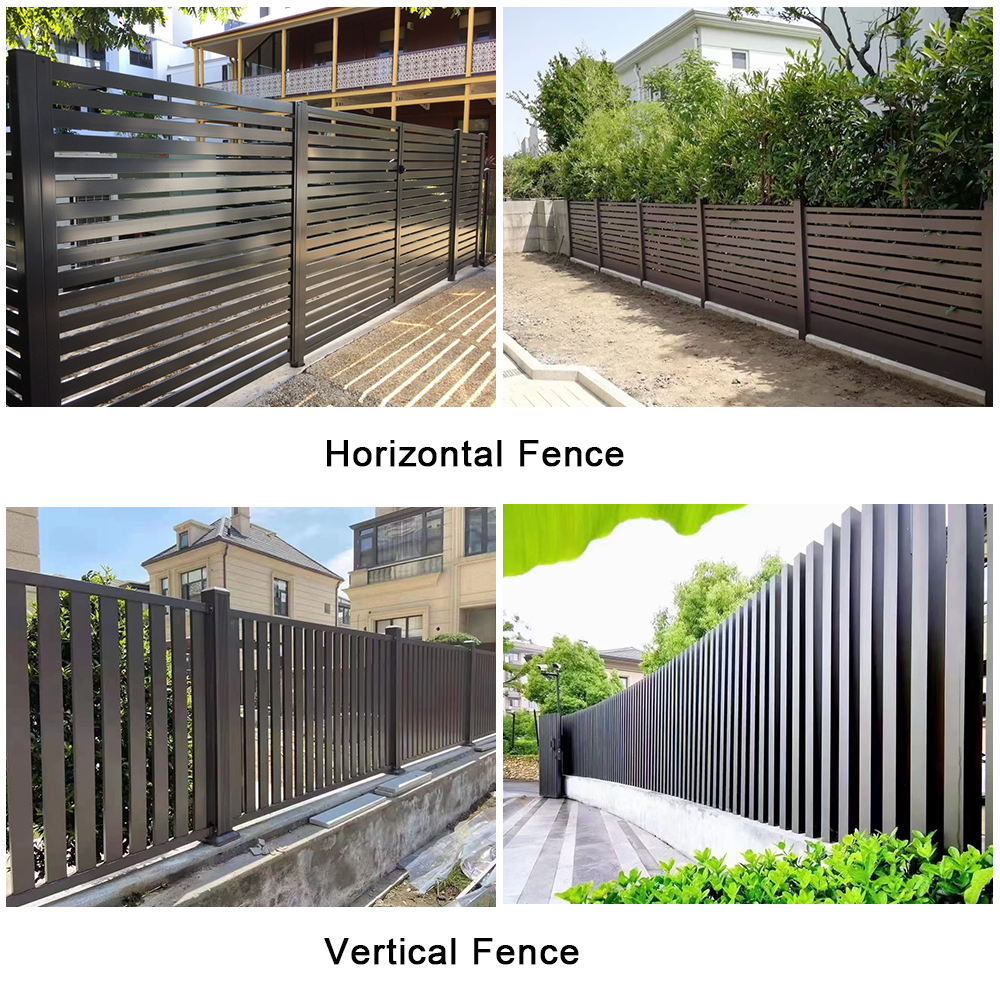 fence panels black metal
