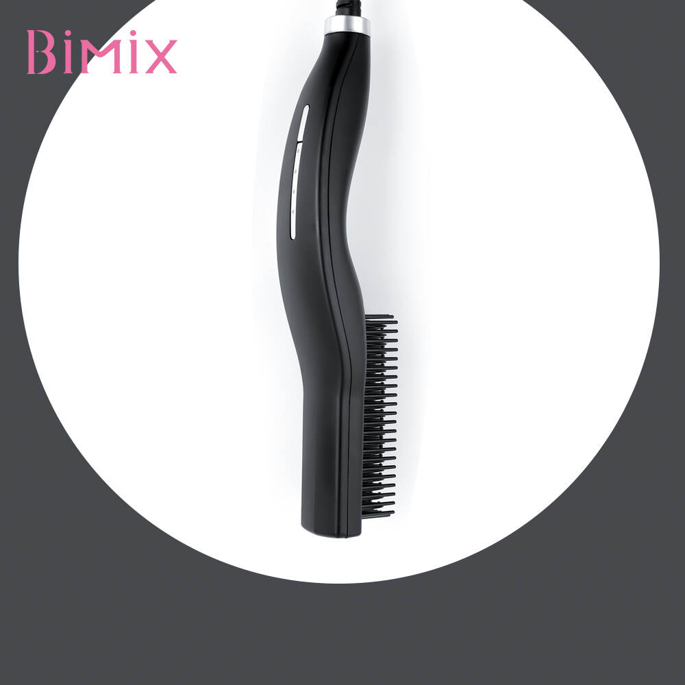 Electric 2 in 1 Brush Brush Curler Lislener Styler, électrique 2 en 1 brosse à cheveux, brosse à lisser les lisseurs en gros, Chine Brosse à lisser les cheveux