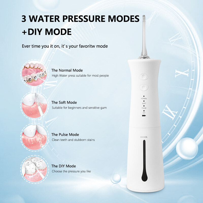 Mini portátil IPX8 Water Jet Flosss, proveedor del fabricante de hilo dental irrigativo oral