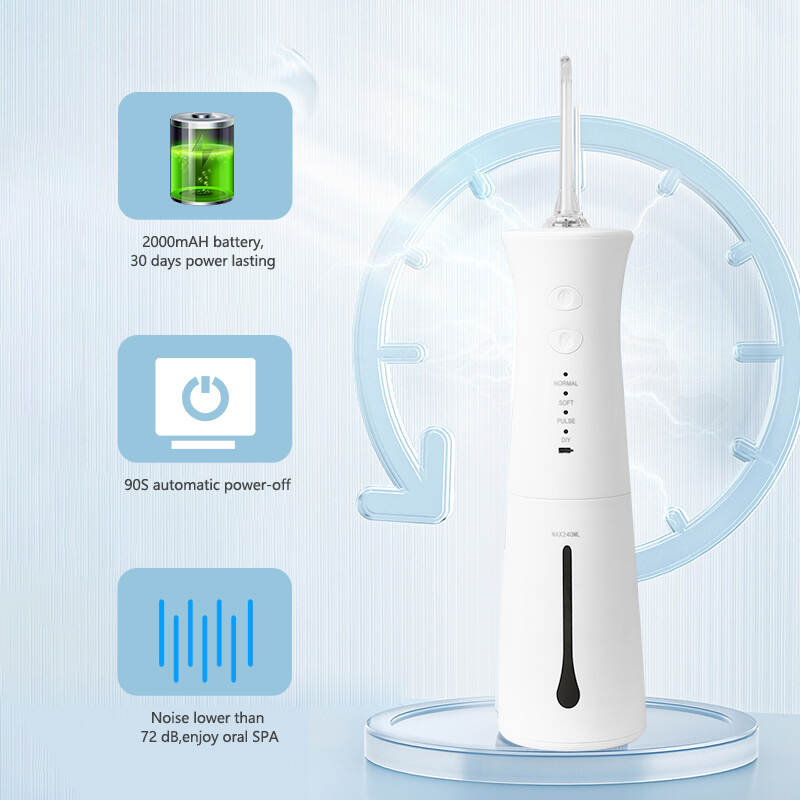 Mini draagbare IPX8 Water jet floss, orale irrigator water flosser fabrikant leverancier