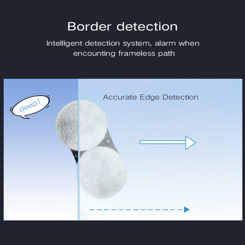 Robot de nettoyage des fenêtres à eau à double pulvérisation intelligentes sans fil.