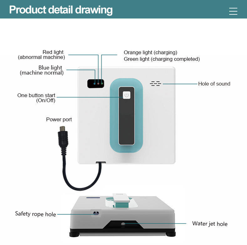 Automatisches Smart Fernbedienungsfenster Waschroboter