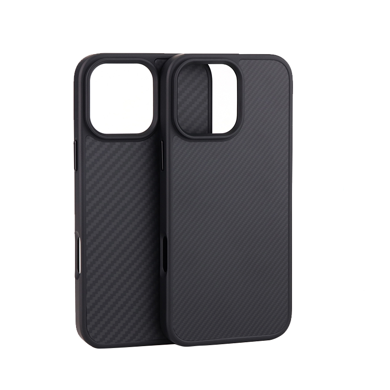 Kevlar phone case 16Promax real carbon fiber magnetic protective cover