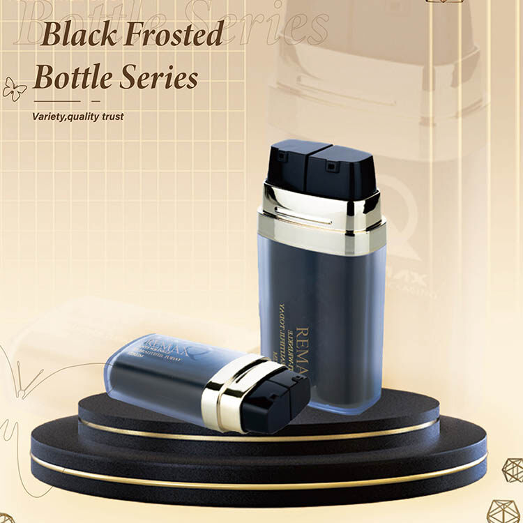 LPB003 Black Double Tube Plastic Vacuum Bottle