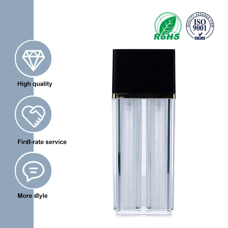 Transparent Plastic Double Tube Vacuum Bottle