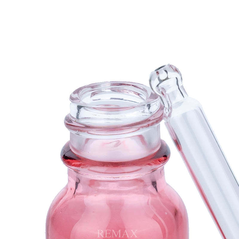 30ml Red and Black Gradient Glass Essential Oil Bottle