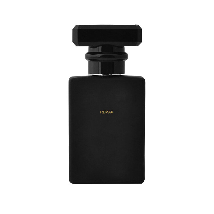 Custom 50ml Black Frosted Square Perfume Bottle