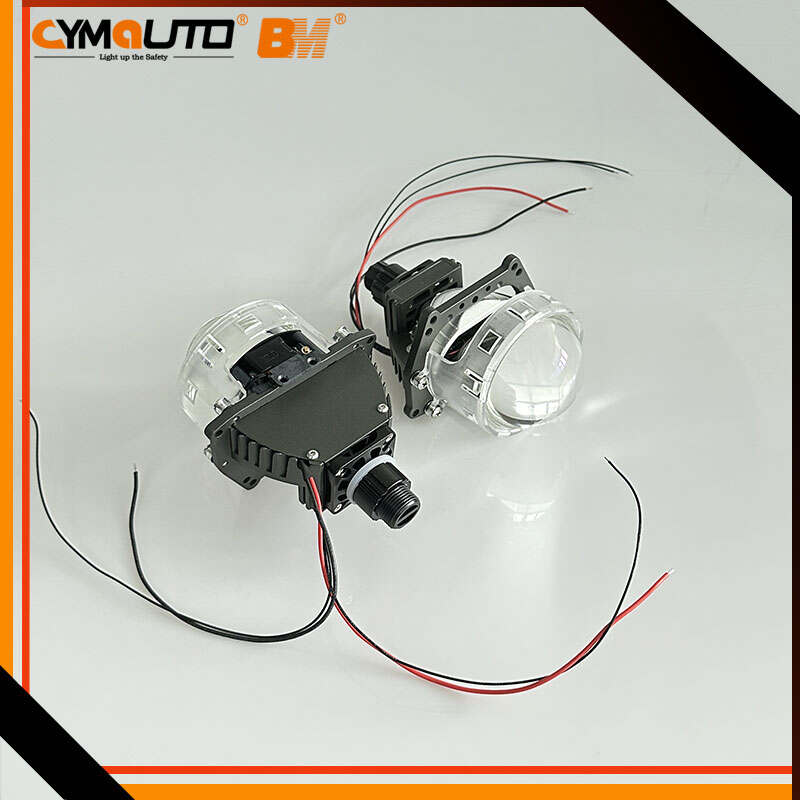 CYMAUTO Highligh 12V 3 Inch Bi Xenon Projectors Lense Illuminating T15 ...