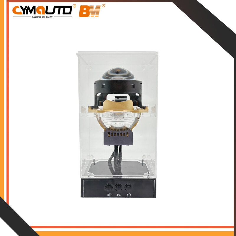 CYMAUTO 3'' Q5/ Hella lens model display box,can put 1 pc 3inch lens Rechargeable Usage