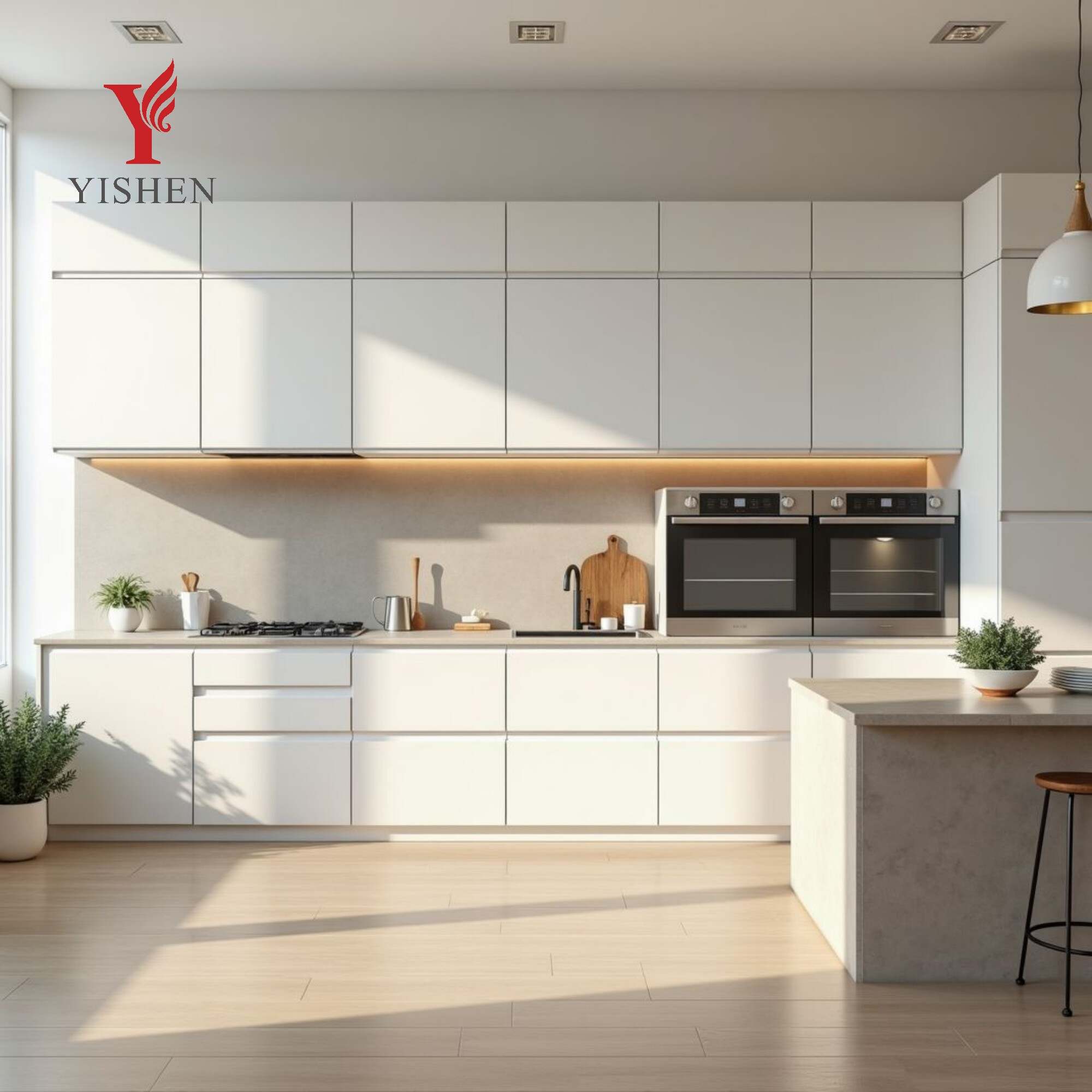 Modern Designs Aluminium Kitchen Cabinets set