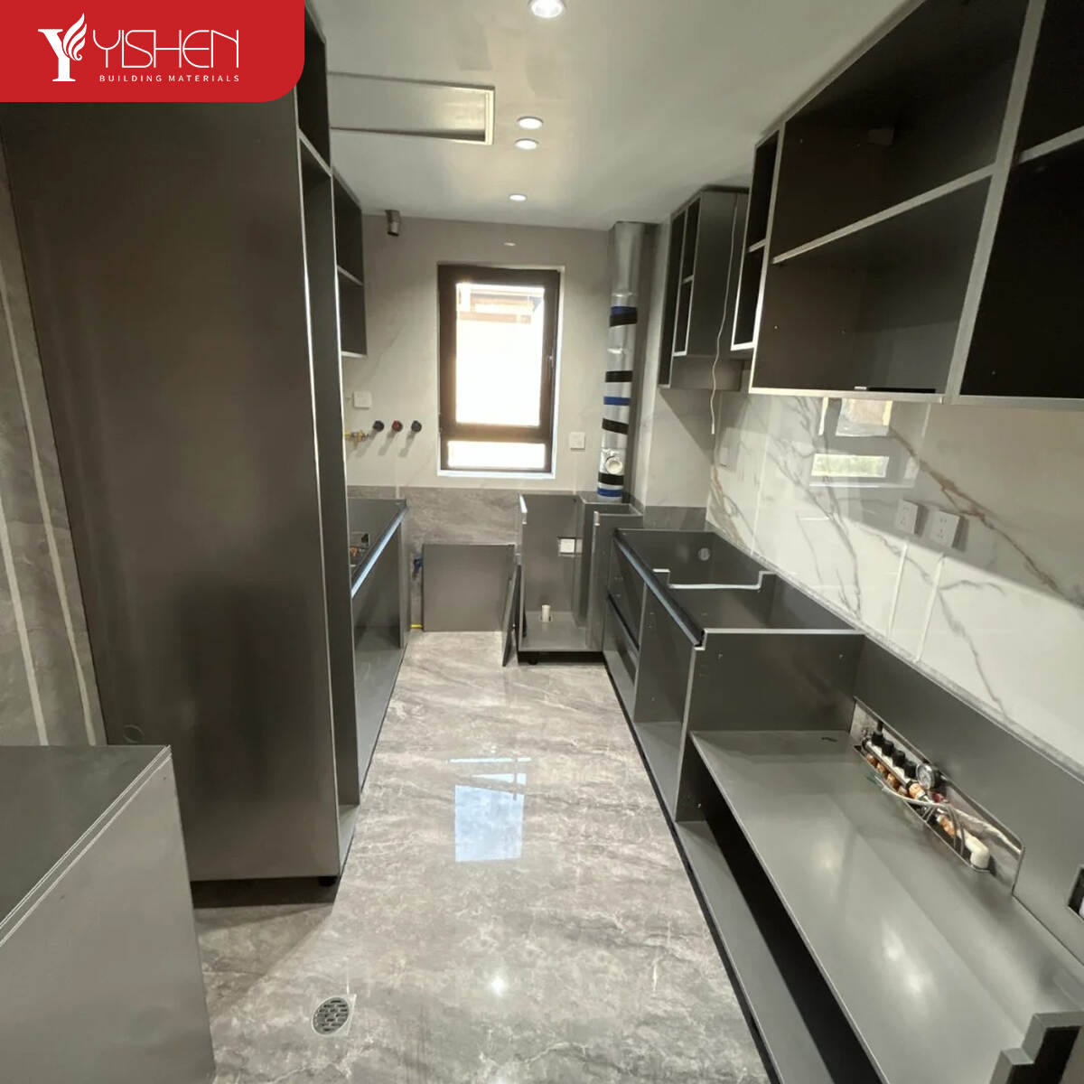 Moisture-proof Stainless steel Kitchen Cabinet
