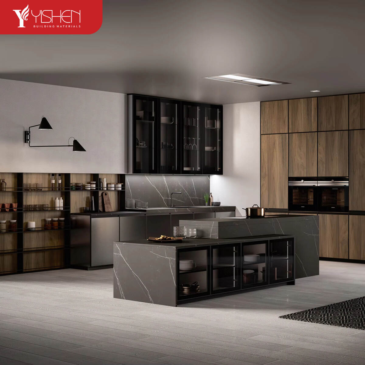 eco-friendly metal kitchen cabinets