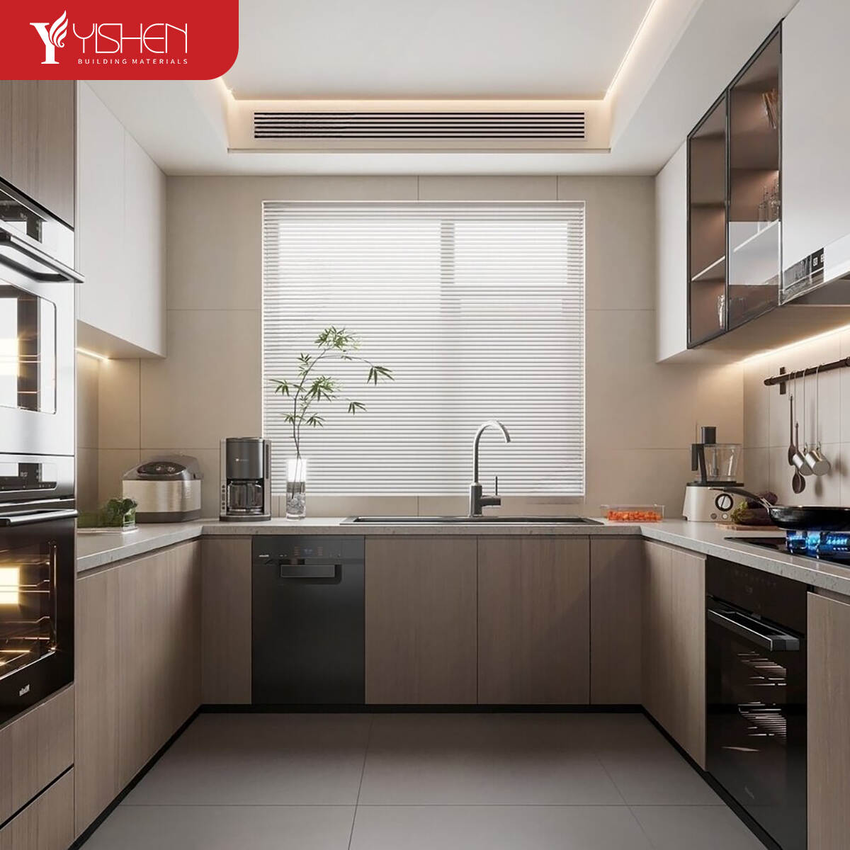 Modular kitchen cabinets set
