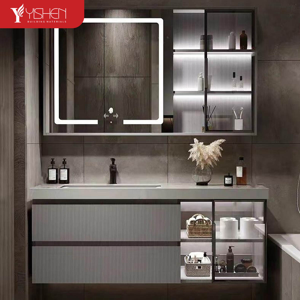 Modern style bathroom cabinet
