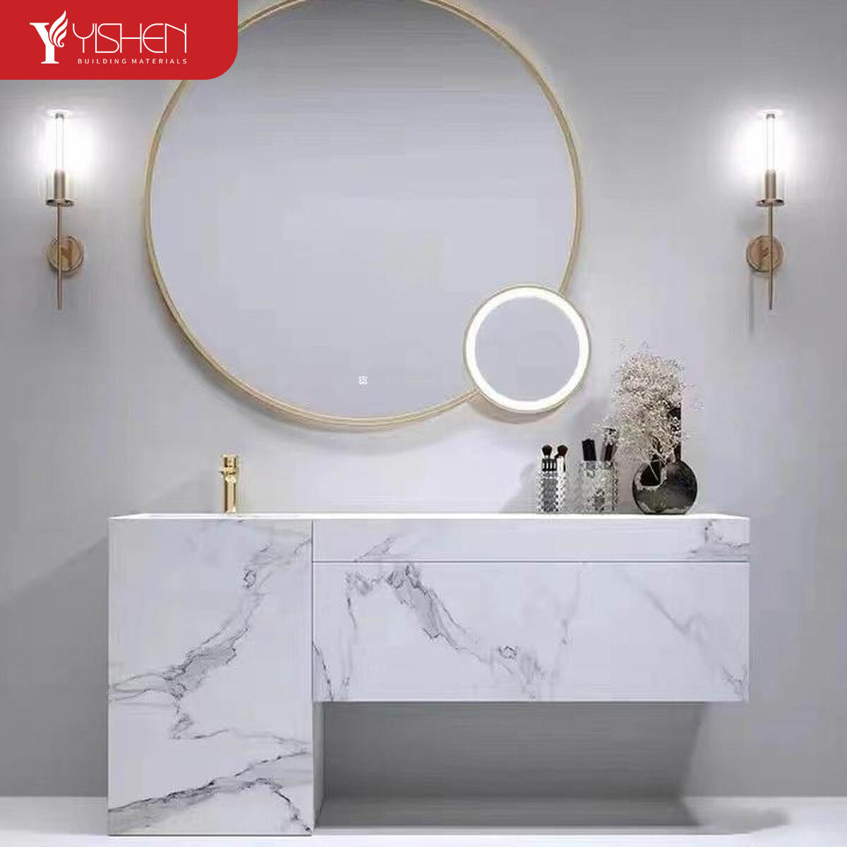 Wall-hung installation bathroom vanity