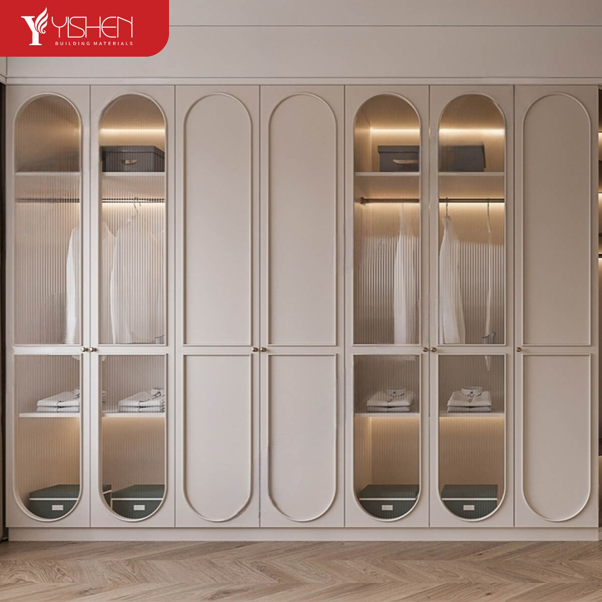 bedroom wardrobe Partitioned storage