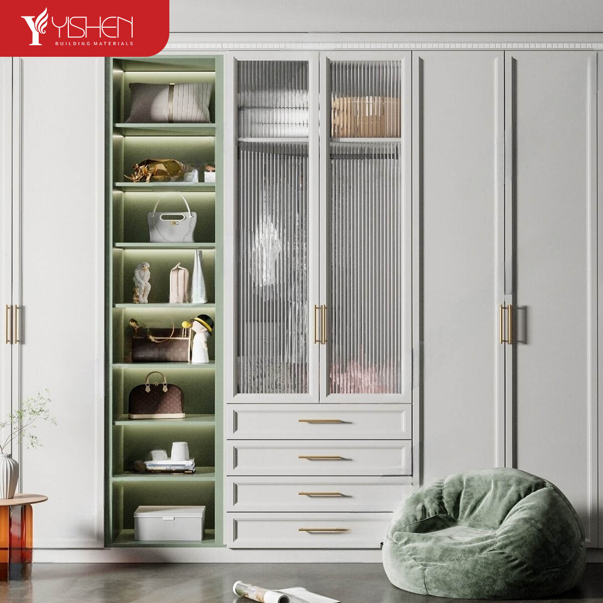 Modular design bedroom wardrobe